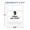 Avery Printable Blank Square Labels, 2.75" x 2.75", Matte White, 630 Customizable Labels (5196)